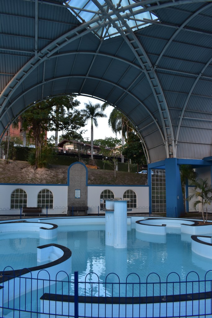 covered mineral water fountain in aguas de são pedro brazil