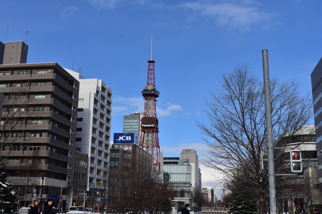 Sapporo TV Tower in Hokkaido, Japan – Iconic red and white observation tower in Odori Park