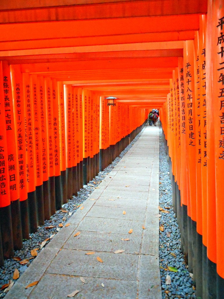 Fushimi Inari Shrine in Kyoto, Japan – Iconic torii gate tunnel leading to the sacred mountain